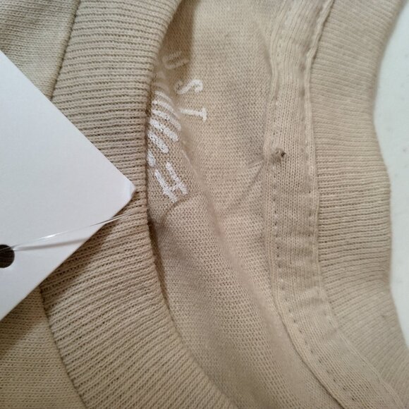 Trust The Universe Shirt Medium Cropped Im An Angel Floral Studded Crop Top Tan - Picture 12 of 15